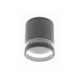 Ceiling luminaire RIVEN, aluminum, IP54, max. 35 W, round, graphite