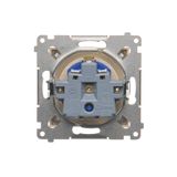 "Bell" push button with LED indicator light, (module), 10AX, quick connection, Bronze matt, metalic