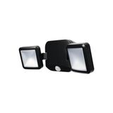 Battery LED Outdoor Spotlight Double Black 10W IP54