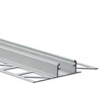 Aluminum profile for tiles and paving DG 57x11 mm Whitey diffusion 1 m