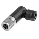 Round plug (field customisable), M8, A, PUSH IN, Number of poles: 3, I