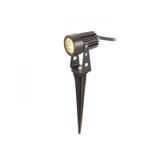 GUN on spike black 230V LED 3x1W 30° IP65 3000K