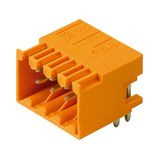 PCB plug-in connector, male header, closed side, THT solder connection, 3.50 mm, Number of poles: 10, 90°, Solder pin length (l): 3.5 mm, tinned, orange, Box