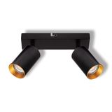 LED SPOT ETERNAL 2XGU10 BK/GD OSRAM