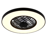 Linköping LED ceiling fan black RGB