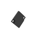 LINE20 CORNER ENDCAP-V BLACK 2 PCS