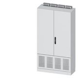 Transformer cabinet safety class 1, IP30 h=1950 w=1050 d=400 sheet metal door closed sidewalls The