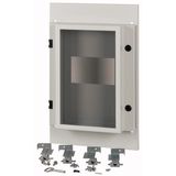 XMN43F04C-55 Front plate, NZM4, 3p, fixed, W=425mm, IP55, grey