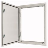 BPM-U-3S-800/15-W 3-component flush-mounted door frame with door, double-bit lock, IP54, HxW=1560x800mm, white