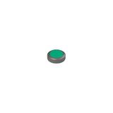 Illuminated button, spring-return, green