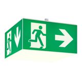 Emergency light WHX WL LED IP65 3h, 230 V AC, ceiling mounting