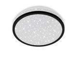 LED ceiling light with starry sky decor, black, LED/10W