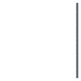 SIVACON, strips, for door reinforcement, H: 1800 mm, zinc-plated