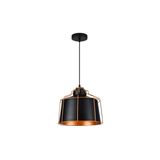 Ceiling fixture GOA ,3512, AC220-240V,50/60Hz,1*E27, IP20, Diameter 32 CM,single, black/gold