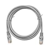 Patchcord RJ45 shielded Cat.6a 10GB, LS0H, grey,  0.35m