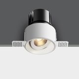 11107BT/W/V WH COB 6,5W CCTV 700mA IP54 TRIMLESS ADJUSTABLE