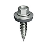 Thin sheet metal screw (trapezoidal bridge)