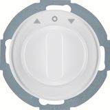 Blind switch 2-prong + center piece, Series R.classic black