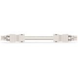pre-assembled connecting cable Eca Socket/open-ended dark gray