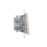 IT socket RJ45 category 5e, cream white/electro white