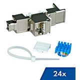 TOOLLESS LINE Jack RJ45 shielded, Cat.6a 10GB, 24 pieces box