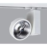 WHITE R111 GU10 50W TRACK SPOT 100-240V
