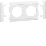 Frontplate modular socket outlet 2-gang