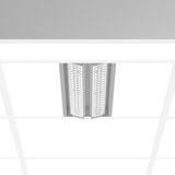 TX-MOVE, 35...68 W, 5700...10200 lm, 840, silver, on/off Recessed proj