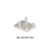 End cap for PH1 without hole, silver color, 1pc
