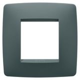 ONE INTERNATIONAL PLATE - IN PAINTED TECHNOPOLYMER - 2 MODULES - TEAL - CHORUSMART