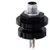 Adapter, M12 plug, 4-pole, for M20/M25 cable entry