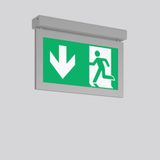 TENUO, 7,1 W, silver, on/off Ceiling luminaires, L 350 B 56 H 240, SBS
