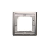 IP 44 single frame, Inox, metallized