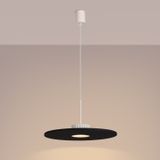 Pendant lamp OVO 1 beige/black felt Gx53
