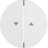 Rocker switch for single blind operation, R.1/R.3/R.8, polar white