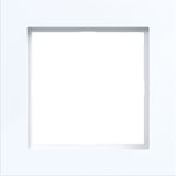 Cover frame single, A.1, light white glossy