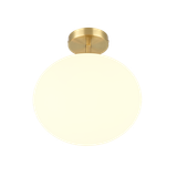 Fomento ceiling lamp E27 matt brass/white