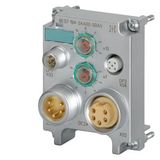 SIMATIC DP, Connection block M12, 7/8" for ET 200ECO, 2x M12 and 2x 7/8", 2 rotary coding