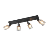 Cadiz spotlight 4-pc E14 matt black/amber