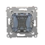 Key with the "vertical" pictogram for switches and electronic controllers, Gold matt, metalic