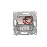 Double intermediate switch with indicator LED light, 10AX, white matt