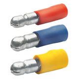 Round plug, Ø 5 mm, L 22 mm, insulated, straight, blue, 1.5-2.5 mm², AWG 16-14, 1030
