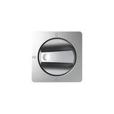 Cover for rotary switch (4 positions), cold aluminum