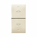 Stable switch, Class S44, RAL 1013 colour, 1P 10AX 250V - glossy finish - 1 Mod.
