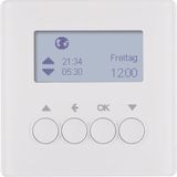 Blind time switch, display, Q.1/Q.3, p. white velvety