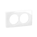 PLATE 2G 57MM RELIEFED WHITE