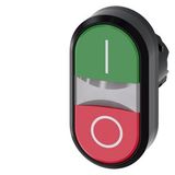 Illuminated twin pushbutton, 22 mm,...