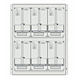 Meter box insert 2-rows, 6 meter boards / 19 Modul heights