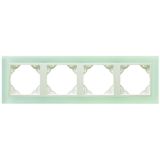 FOUR-GANG FRAME CRISTAL/ICE