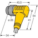 7/8” Round connector Male 7/8”   WSM31-5M